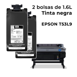 Pack 2 bolsas 1.6L de tinta sublimacion Epson T53L9
