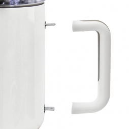 Taza de viaje blanca de acero inoxidable de 40oz (1,18 L), con asa de plástico