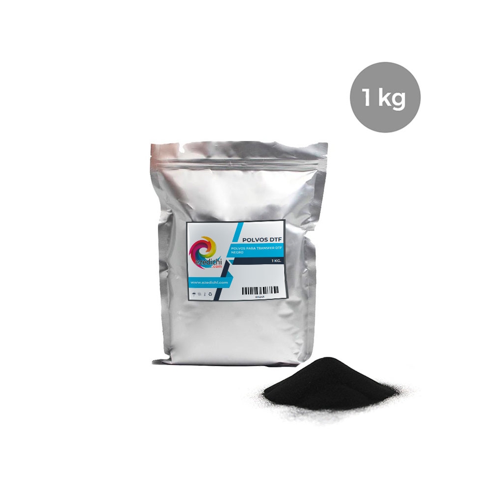 Polvo adhesivo negro para DTF 1kg