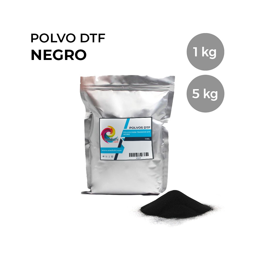 Polvo adhesivo negro para DTF