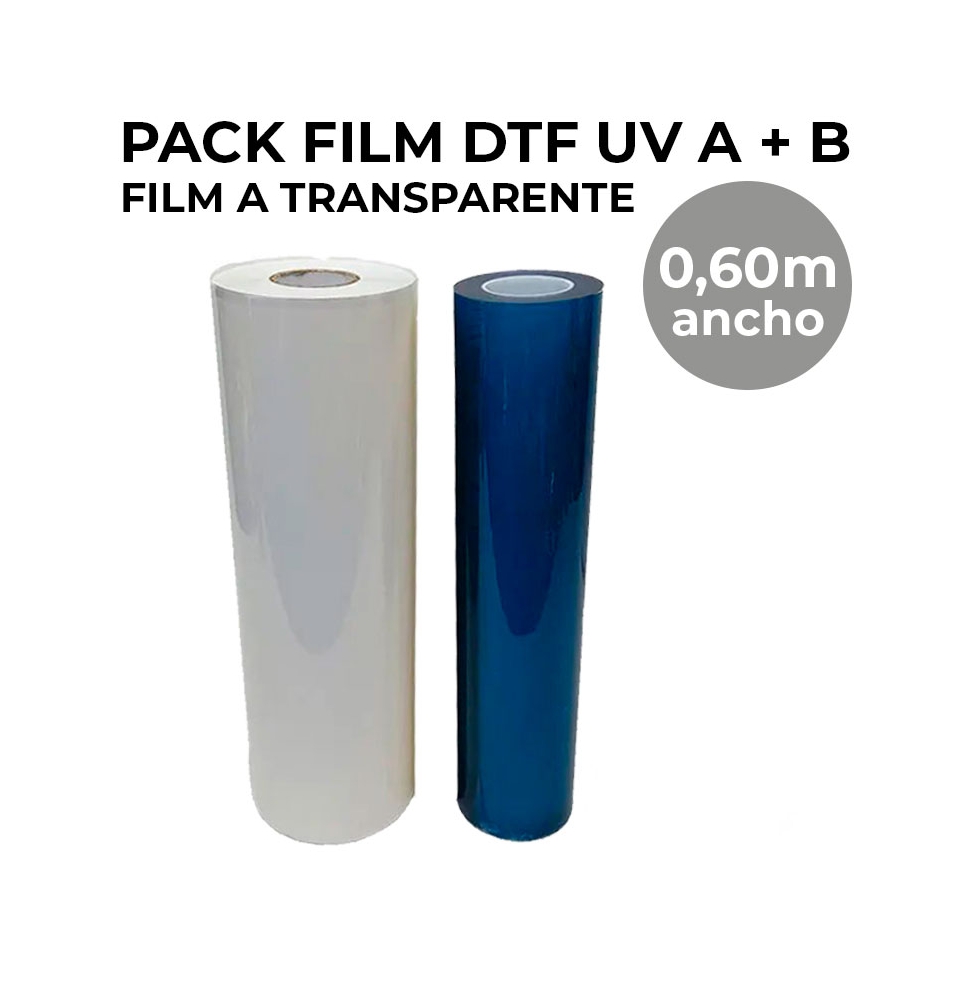 Film transfer DTF UV, film a transparente y film b
