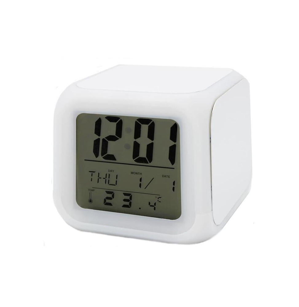 Reloj despertador con LED para sublimacion