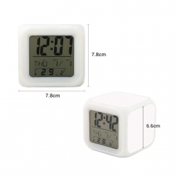 Reloj despertador con LED para sublimacion