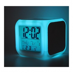 Reloj despertador con LED para sublimacion