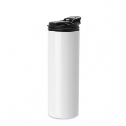 Vaso blanco de acero inoxidable con tapa multifunción 20 Oz