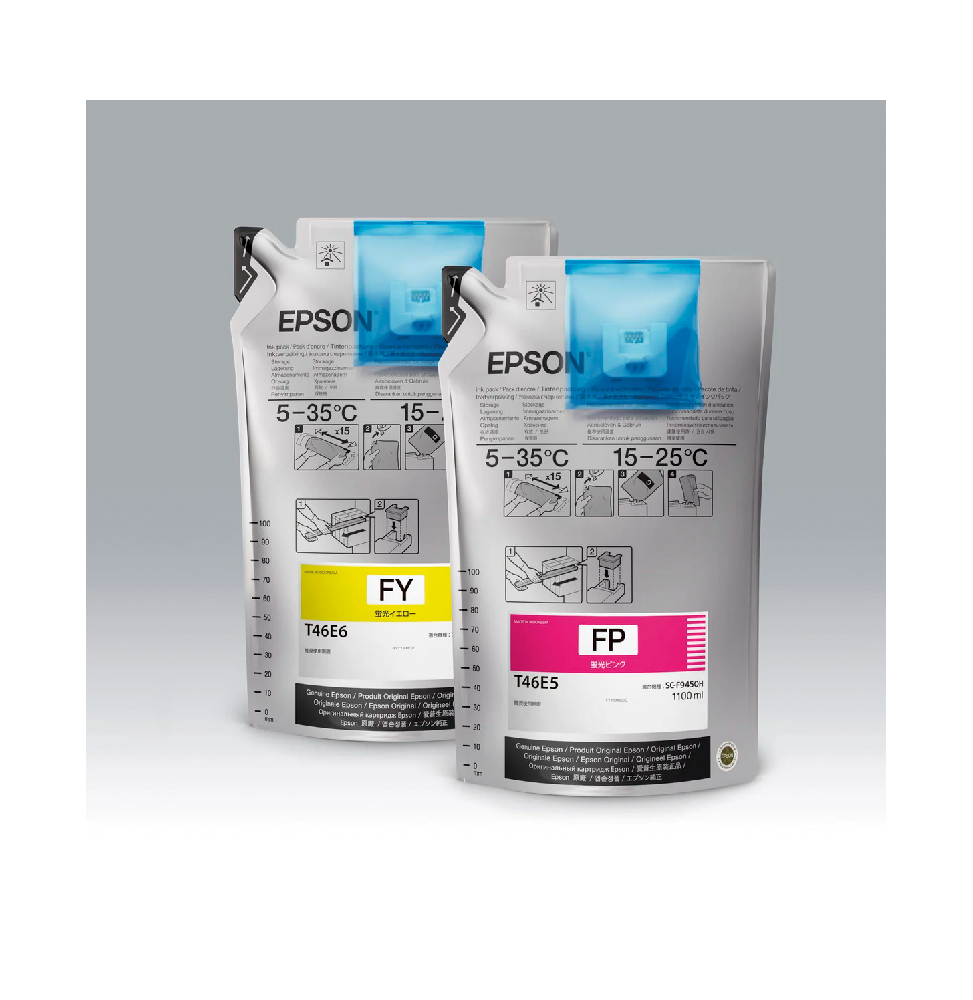 Tinta Epson UltraChrome DS Flúor F6300, F6360, F9400 2x1L