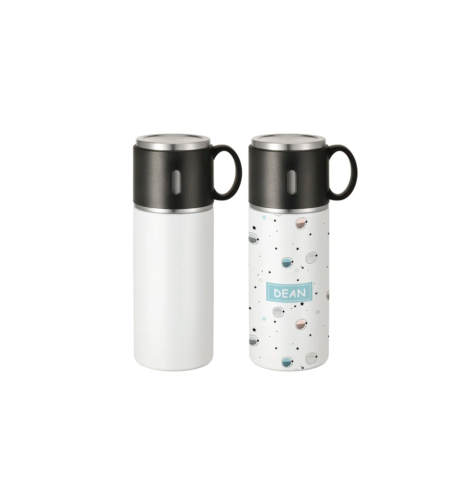 Termo con taza - 350ml blanco