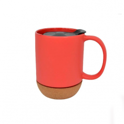 Taza cerámica con base de corcho 11oz
