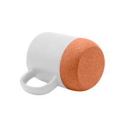 Taza cerámica con base de corcho 11oz