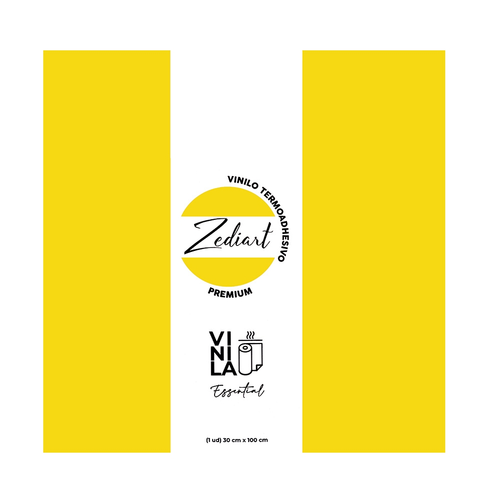 Vinilo Termoadhesivo Zediart Essential Rainbow Yellow Vinilo Termoadhesivo Zediart Essential Rainbow Yellow