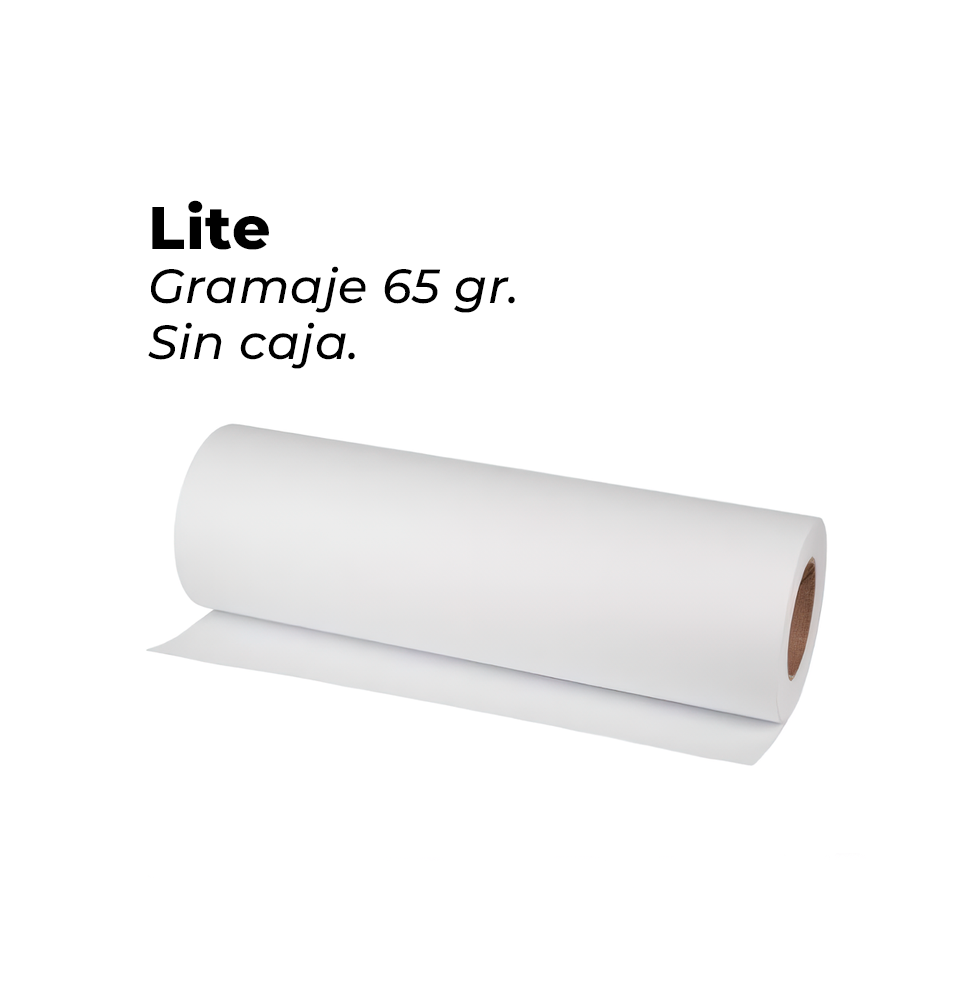 Papel Sublimación Lite con adhesivo 65gsm SIN caja