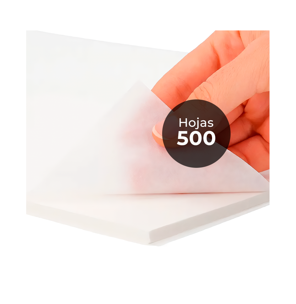 Papel protector siliconado 41g 40x60 500H Blanco Papel protector siliconado 41g 40x60 500H Blanco