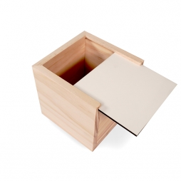 Caja sublimacion de madera 10x10x10
