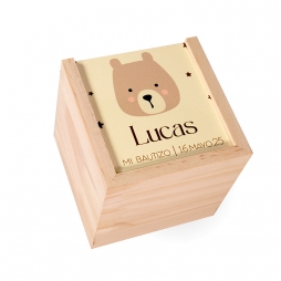 Caja sublimacion de madera 10x10x10
