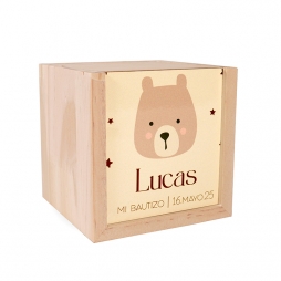 Caja sublimacion de madera 10x10x10