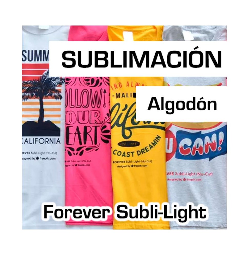 Subli-Light no cut A4 -paquete 10 hojas-