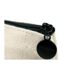Monedero Lino Sublimable con cremallera negra