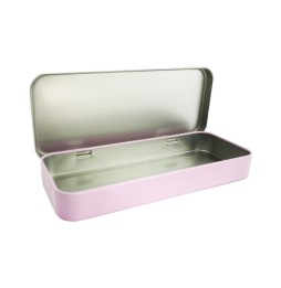 Caja hojalata sublimacion rosa 19x8 cm