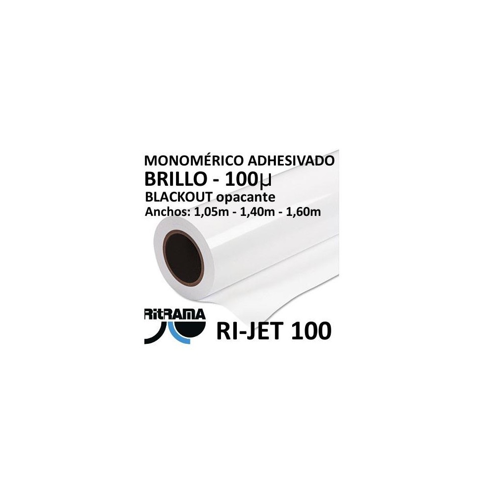 Vinilo imprimible monomérico blackout brillo Ritrama RI-JET 100