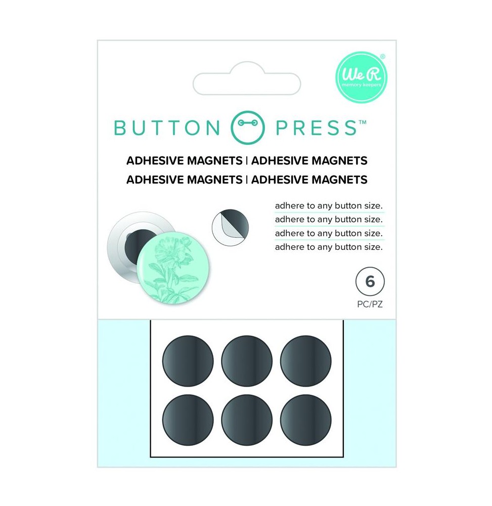 Button Press Imanes adhesivos