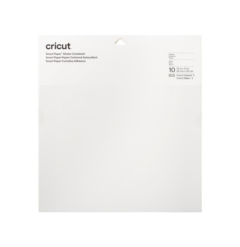 Cricut Smart Sticker Cardstock White 33x33cm 10H