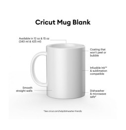 Cricut Bulk 12 Oz Mug Blanks White (36)