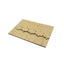 Puzzle de madera natural sublimable 60 PIEZAS