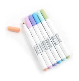 Rotuladores colores pastel pack 6 uds.