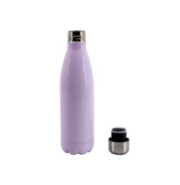 Botella termo acero inox lila brillo 500ml