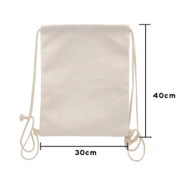 Mochila - saco de lino para sublimacion