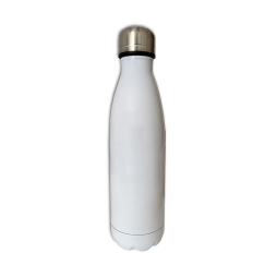 Botella termo acero inoxidable blanca 500ml