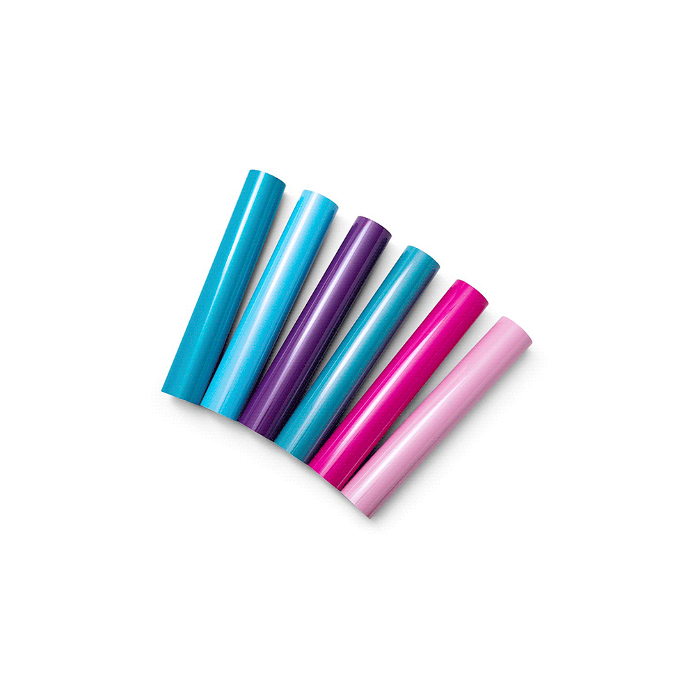  Cricut Paquete de rollos de vinilo permanente que cambian de  color – 3 rollos de vinilo adhesivo de cambio de color activado en frío,  vinilo sensible a la temperatura para calcomanías