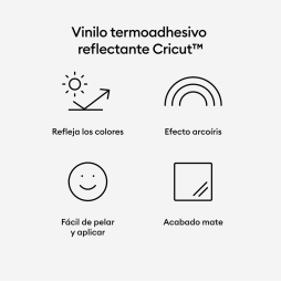 Vinilo Termoadhesivo Reflectante Cricut™ (Arcoíris)