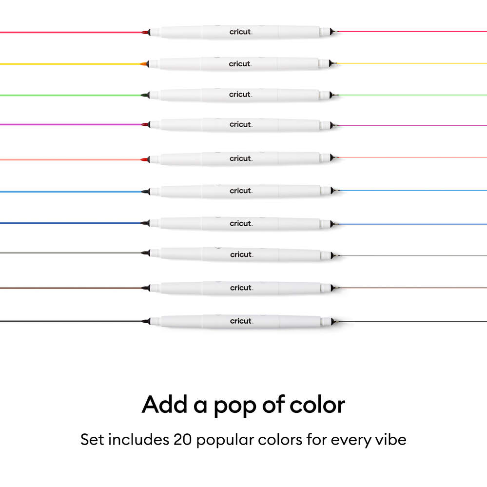 Cricut Set de Marcadores Doble Punta Ultimate (20 uds)