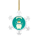 Adorno de Copo de Nieve Sublimable