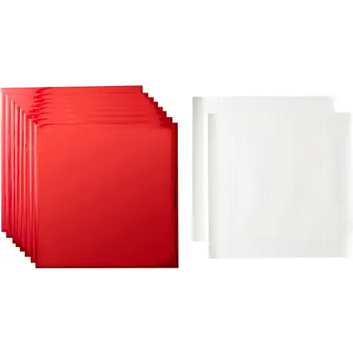Cricut Transfer Foil Red 30 x 30 cm | 8 uds.