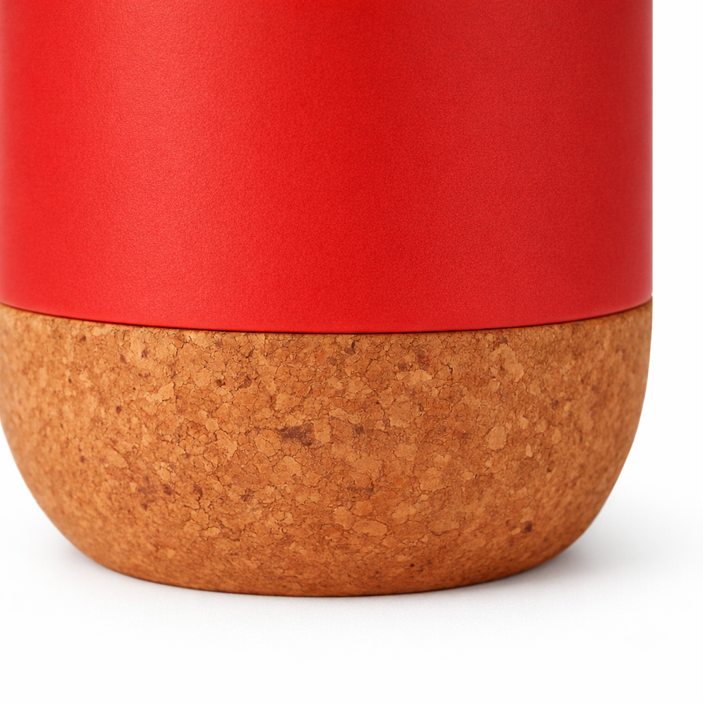 Taza de Cerámica con Base de Corcho