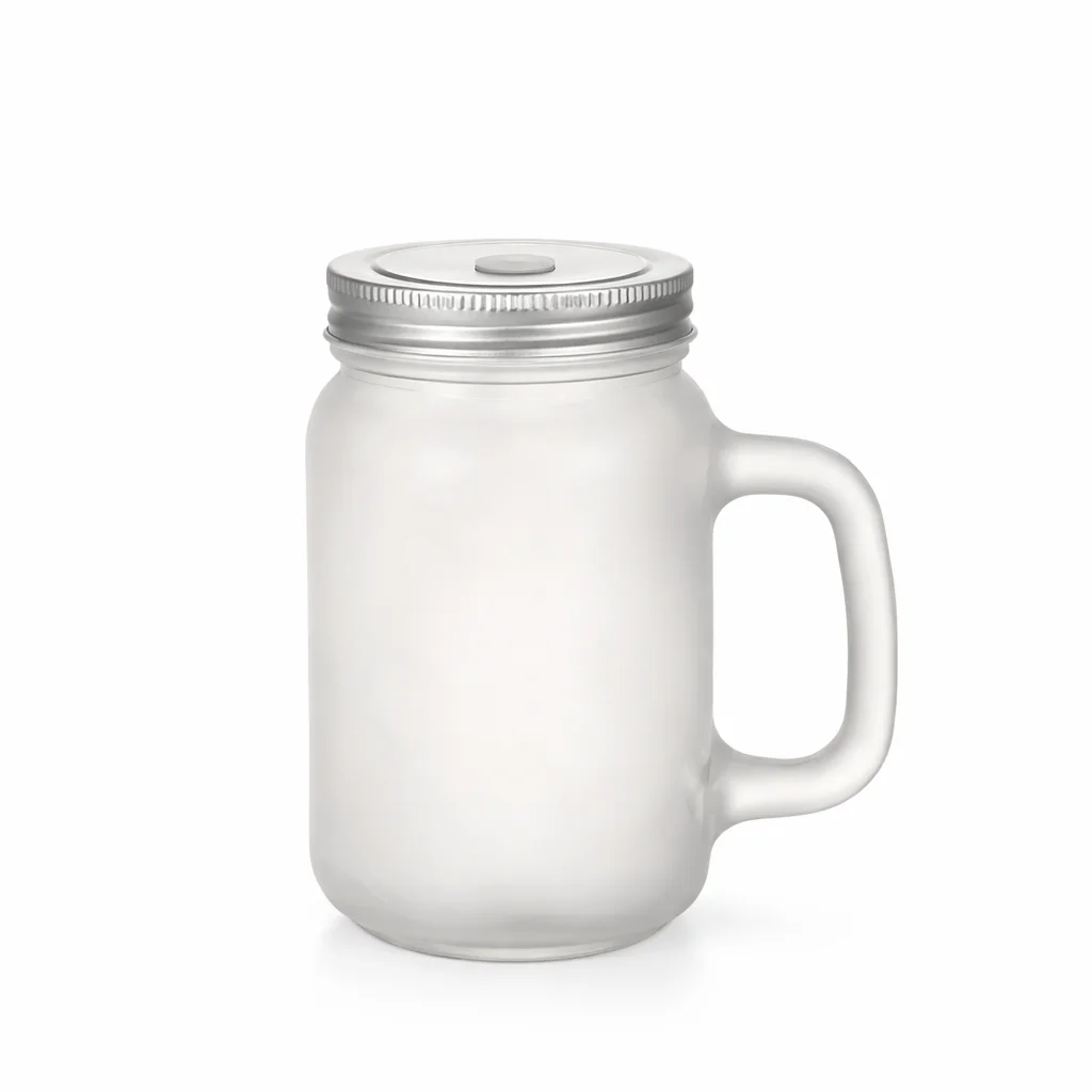 Jarra de Cristal con Pajita