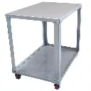 Mesa con Ruedas para Plancha Compacta y Resistente | 80 × 74 × 54 cm