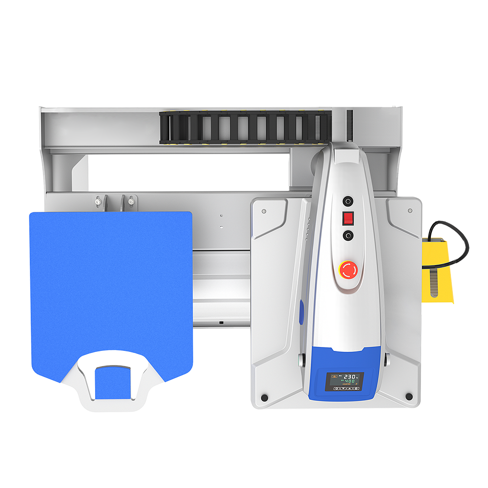 Plancha Eléctrica Ezedichi Doble Estación y Alineación Láser B2-2N | 40 x 50 cm