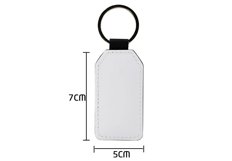 Llavero Rectangular de PU Acolchado