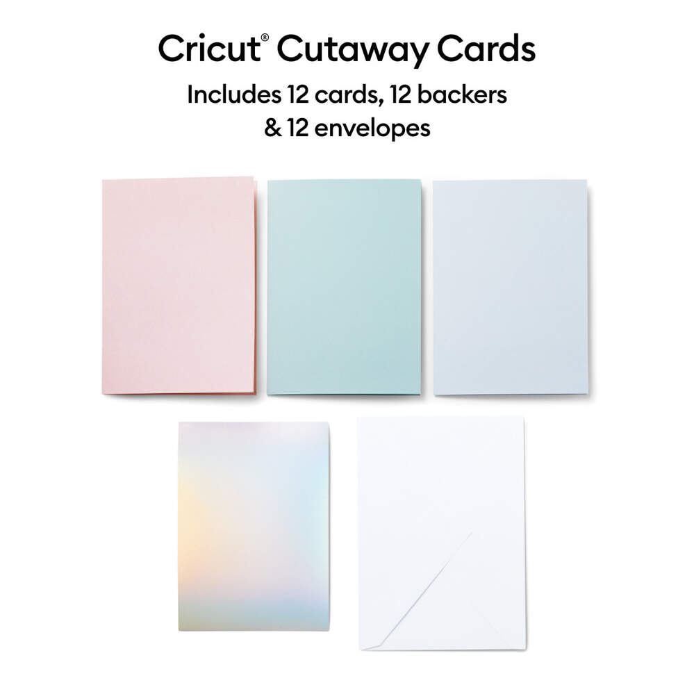 Cricut Cut-Away Cards Pastel