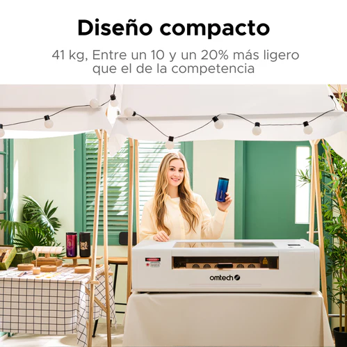 Grabadora Láser de CO2 con cámara 500 x 300  mm | 55 W
