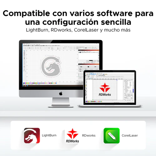 Grabadora Láser de CO2 con cámara 510 x 300 mm | 55 W