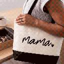Bolso de Lino con Asas y Base Negra