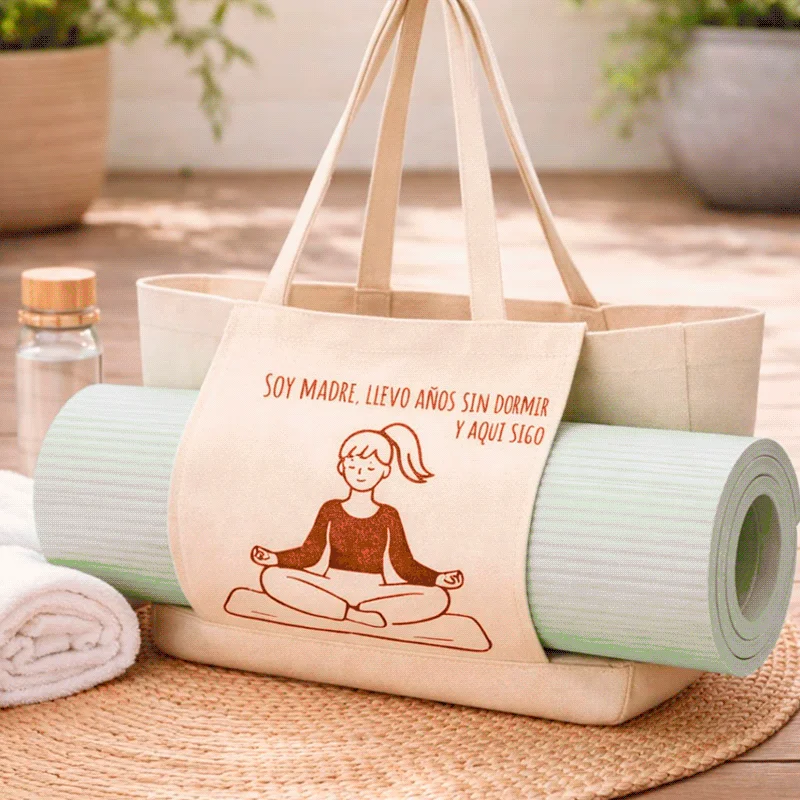 Tote Bag Yoga de Lino Claro