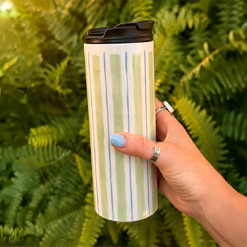 Vaso Térmico Blanco Brillo Multifunción | 590 ml