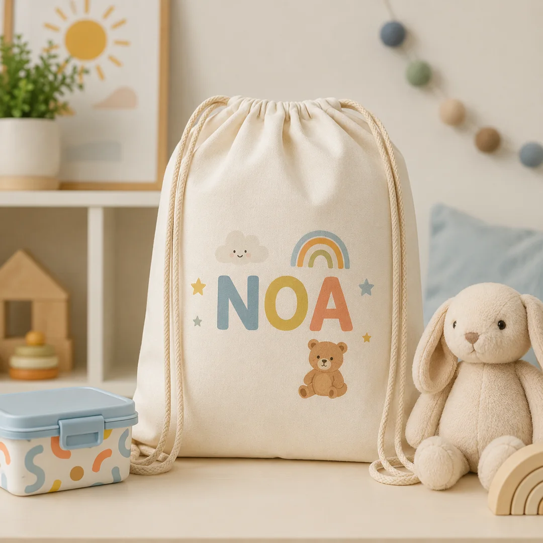Bolsa de Lino con Cordón | 29 x 40 cm