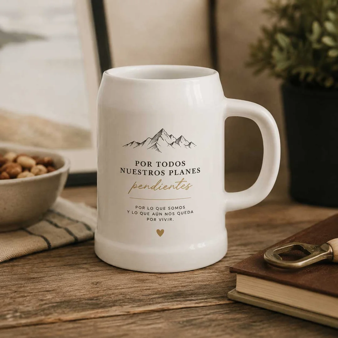 Jarra de Cerveza de Cerámica | 17 Oz