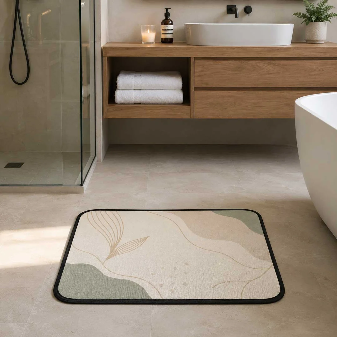Alfombra de Baño de Lino | 60 x 40 cm